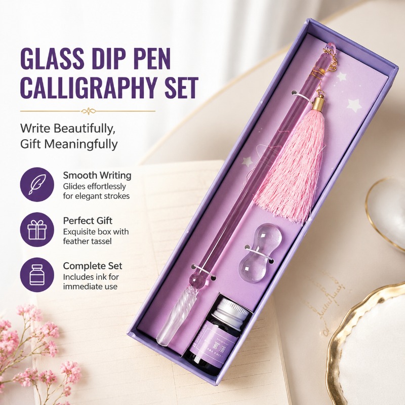 Fountain Pen Ink - Set di calligrafia con penna in