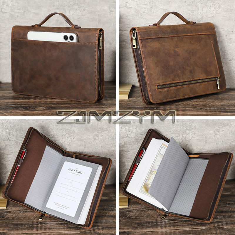 Is Stationery Office Supply - Custodia per taccuino in pelle retrò